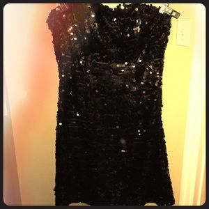 Sequin cocktail dress (strapless) EUC. Worn once